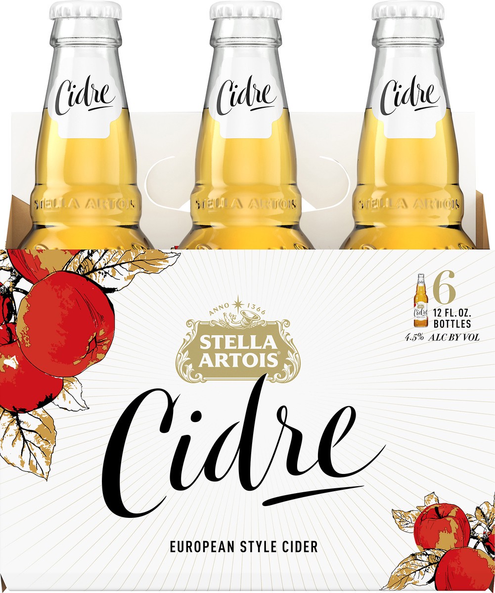 slide 1 of 7, Stella Artois Cidre 6 ea, 6 ct; 12 oz