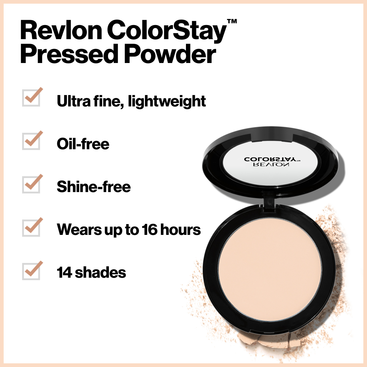 slide 10 of 21, Colorstay Medium/Deep Pressed Powder, 1 ct