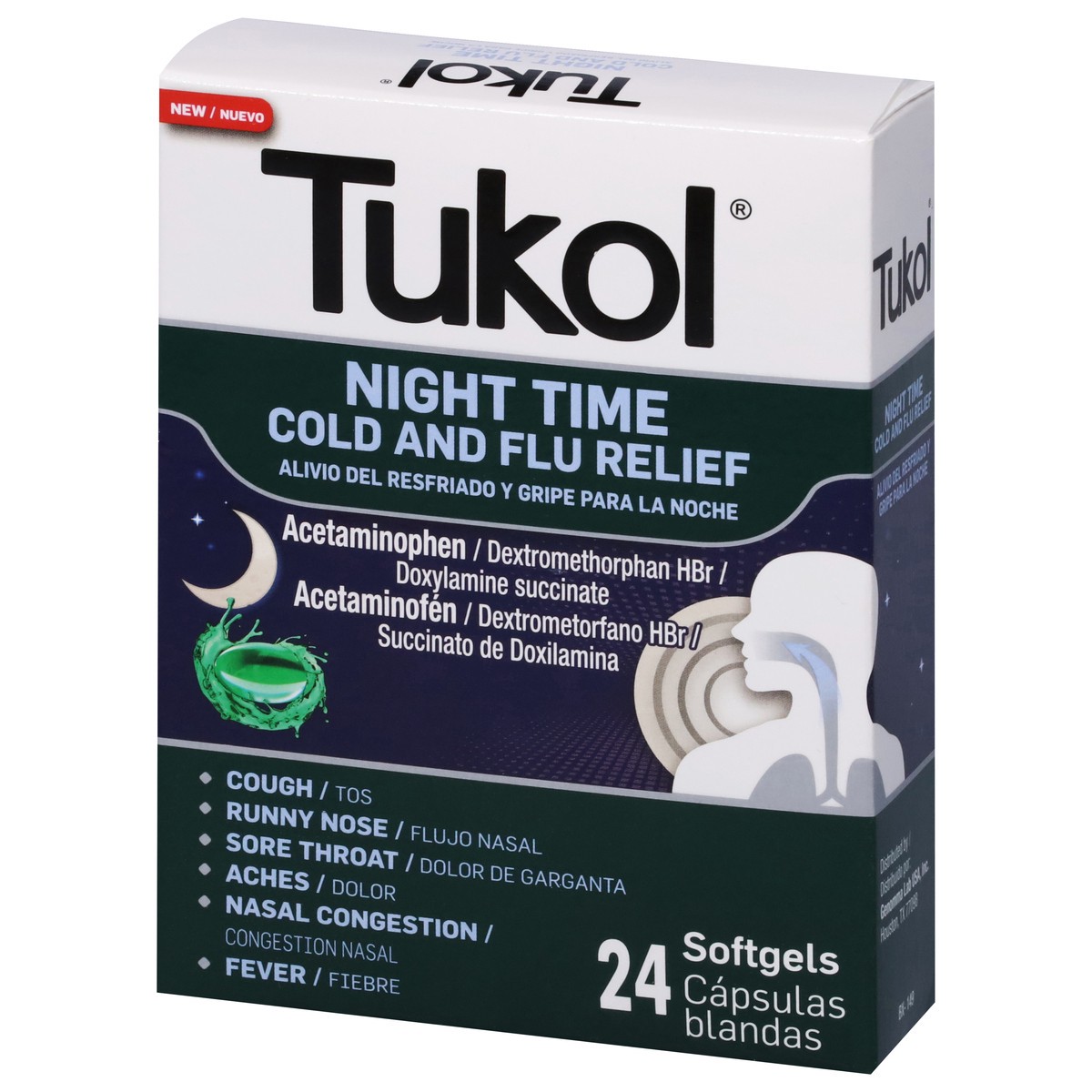 slide 4 of 9, Tukol Soft Gels Night 24 Count, 24 ct