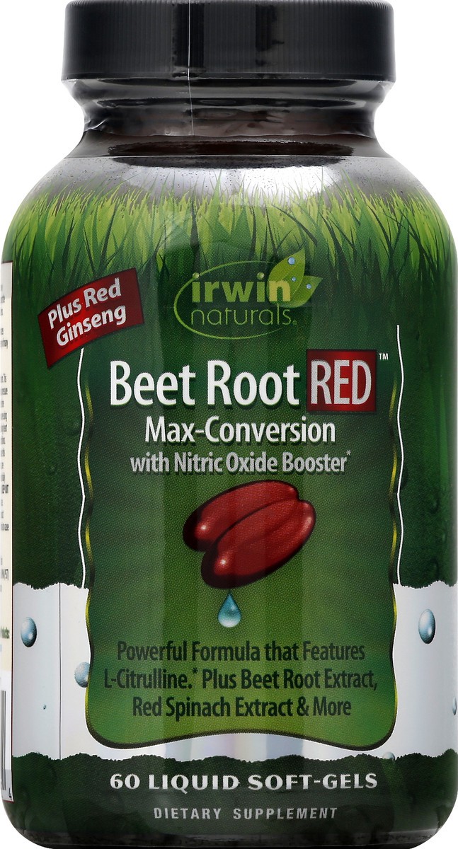 slide 8 of 9, Irwin Naturals Red Liquid Soft-Gels Beet Root 60 ea, 60 ct