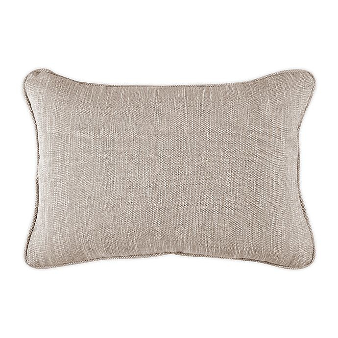 slide 1 of 1, Bridge Street Solid Textured Oblong Throw Pillow - Taupe, 1 ct