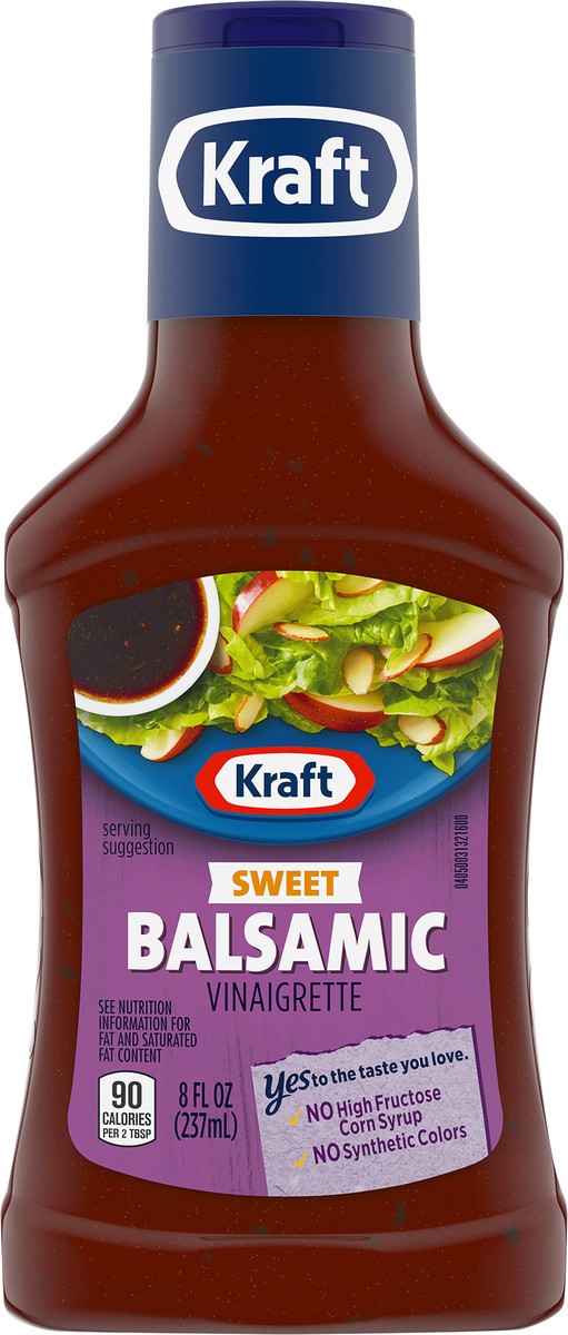 slide 11 of 13, Kraft Sweet Balsamic Vinaigrette, 8 fl oz Bottle, 8 fl oz