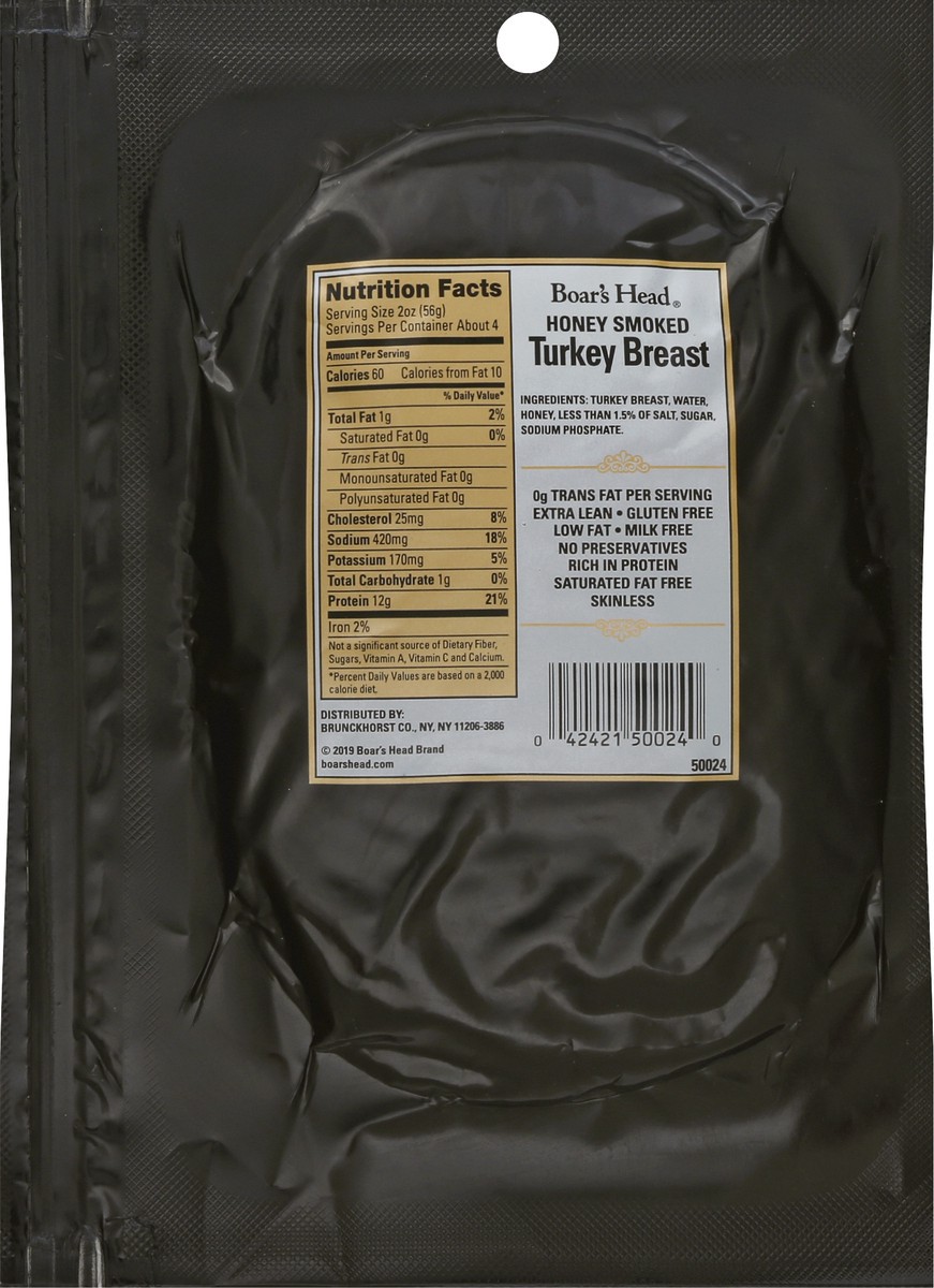 slide 4 of 12, Boar's Head Honey Smoked Turkey Breast, 8 oz