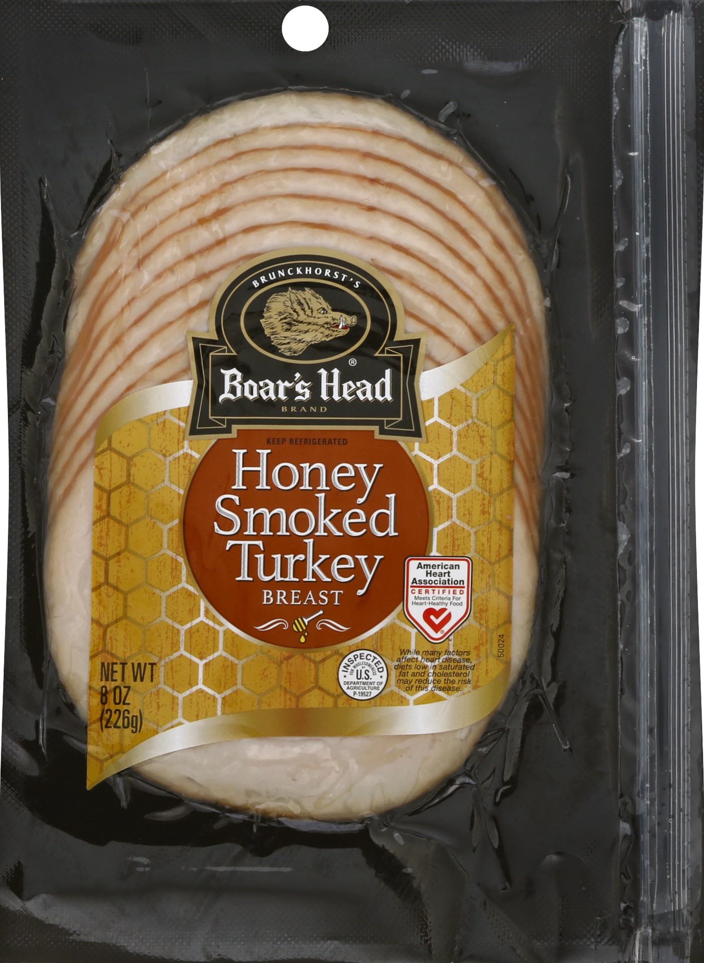 slide 1 of 5, Boars Head Smoked Honey Turkey Breast 8 oz, 1 ct