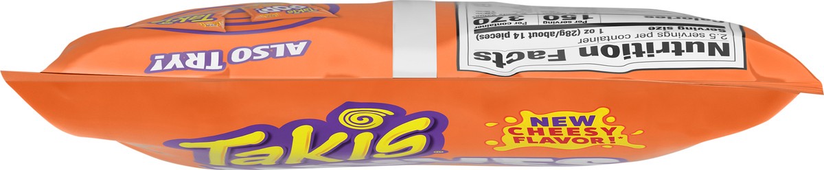 slide 4 of 9, Takis Intense Nacho Waves 2.5 oz Snack Size Bag, Cheese Flavored Non-Spicy Cheesy Wavy Potato Chips, 2.5 oz