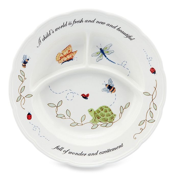 slide 1 of 1, Lenox Butterfly Meadow Baby Divided Dish, 1 ct