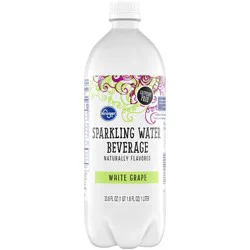 Kroger White Grape Sparkling Water - 1 liter