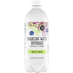 Kroger White Grape Sparkling Water - 1 liter