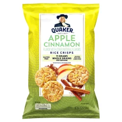 Quaker Popped Apple Cinnamon Rice Crisps Snacks