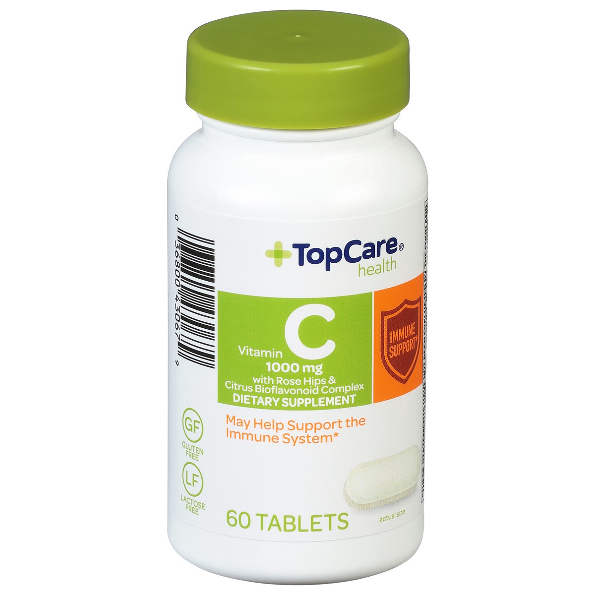 slide 7 of 9, TopCare Vitamin C W/Bioflanonoid Complex & Rose Hips Dietary Supplement, 60 ct