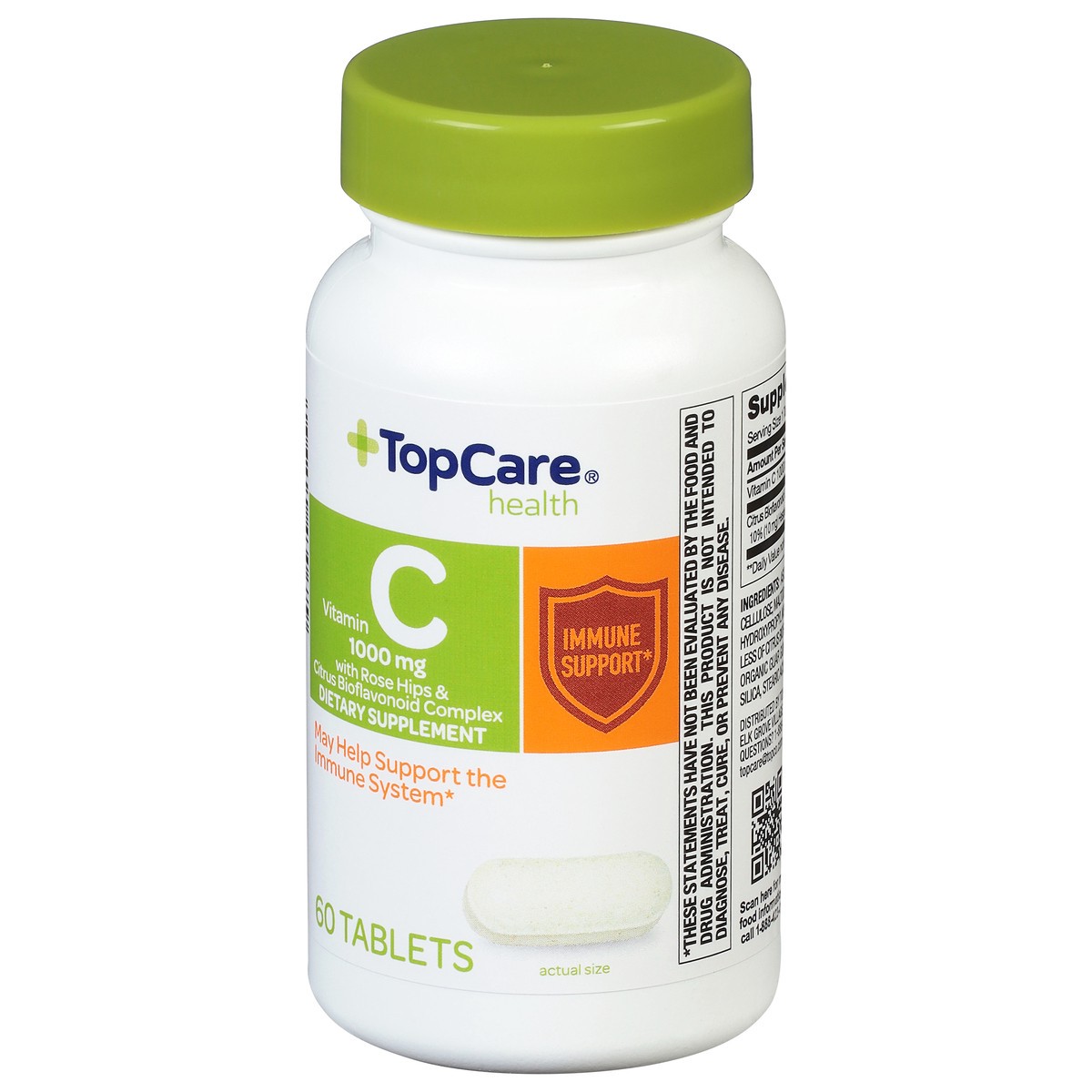 slide 2 of 9, TopCare Vitamin C W/Bioflanonoid Complex & Rose Hips Dietary Supplement, 60 ct