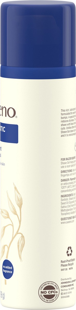 slide 10 of 10, Aveeno Therapeutic Shave Gel, 7 oz