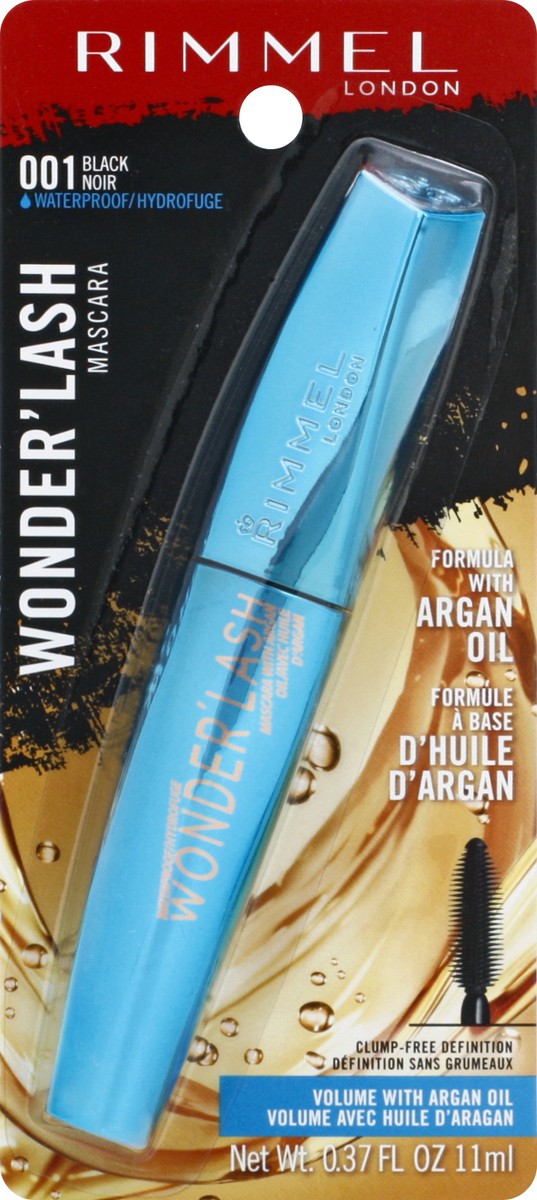 slide 2 of 12, Rimmel London Wonder' Lash Black 001 Waterproof Mascara 0.37 oz, 1 ct