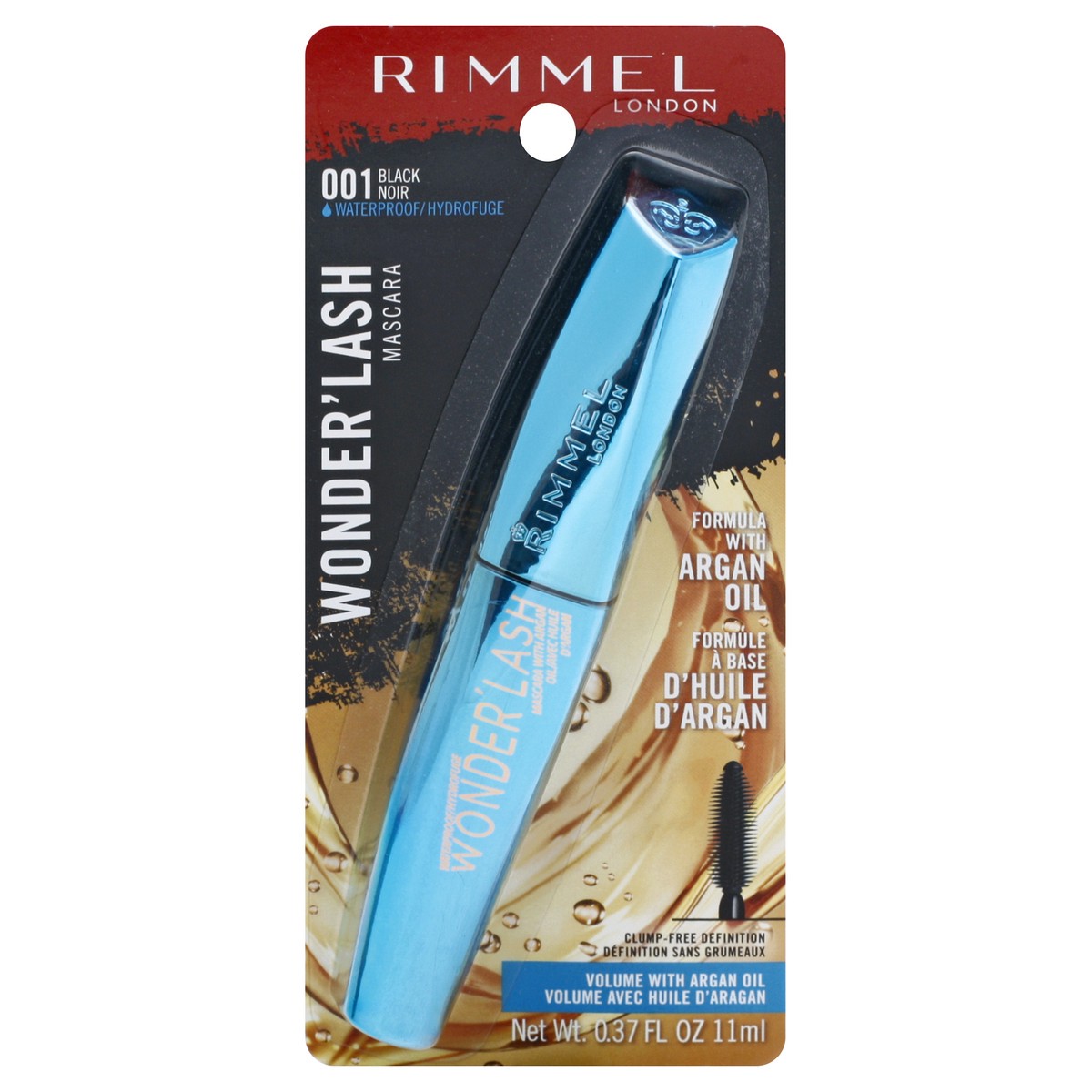 slide 4 of 12, Rimmel London Wonder' Lash Black 001 Waterproof Mascara 0.37 oz, 1 ct