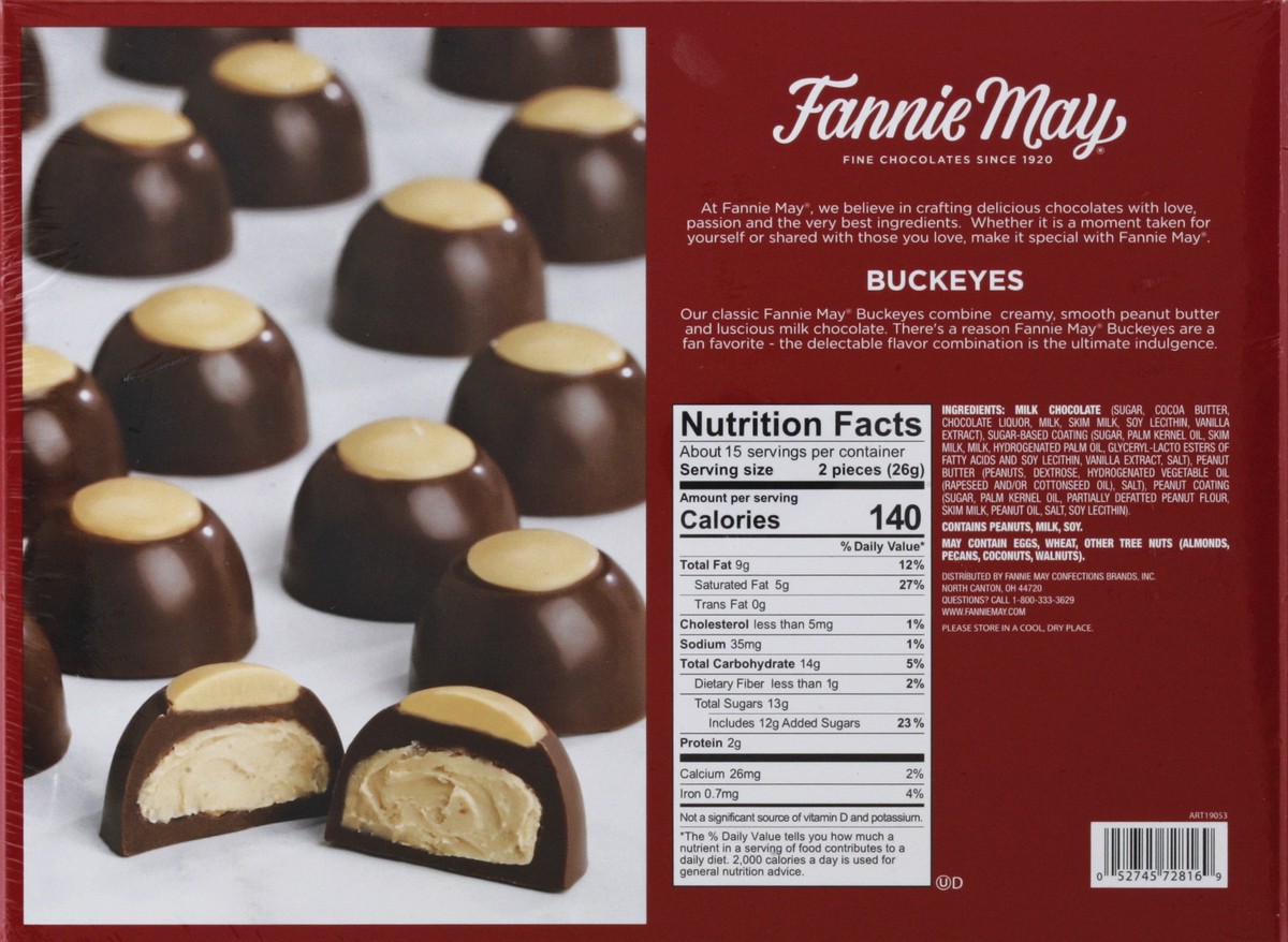 slide 5 of 10, FANNIE MAY Peanut Butter Buckeyes Box 13.75Oz, 13.75 oz