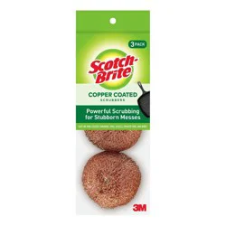 Scotch-Brite Copper Coated Scrubbers 3 ea