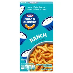 Kraft Mac and Cheese, 1 Box, for Easy Dinner or Dinner Sides, Ranch Flavored, No Artificial Flavors, Preservatives or Dyes, 7.25 oz