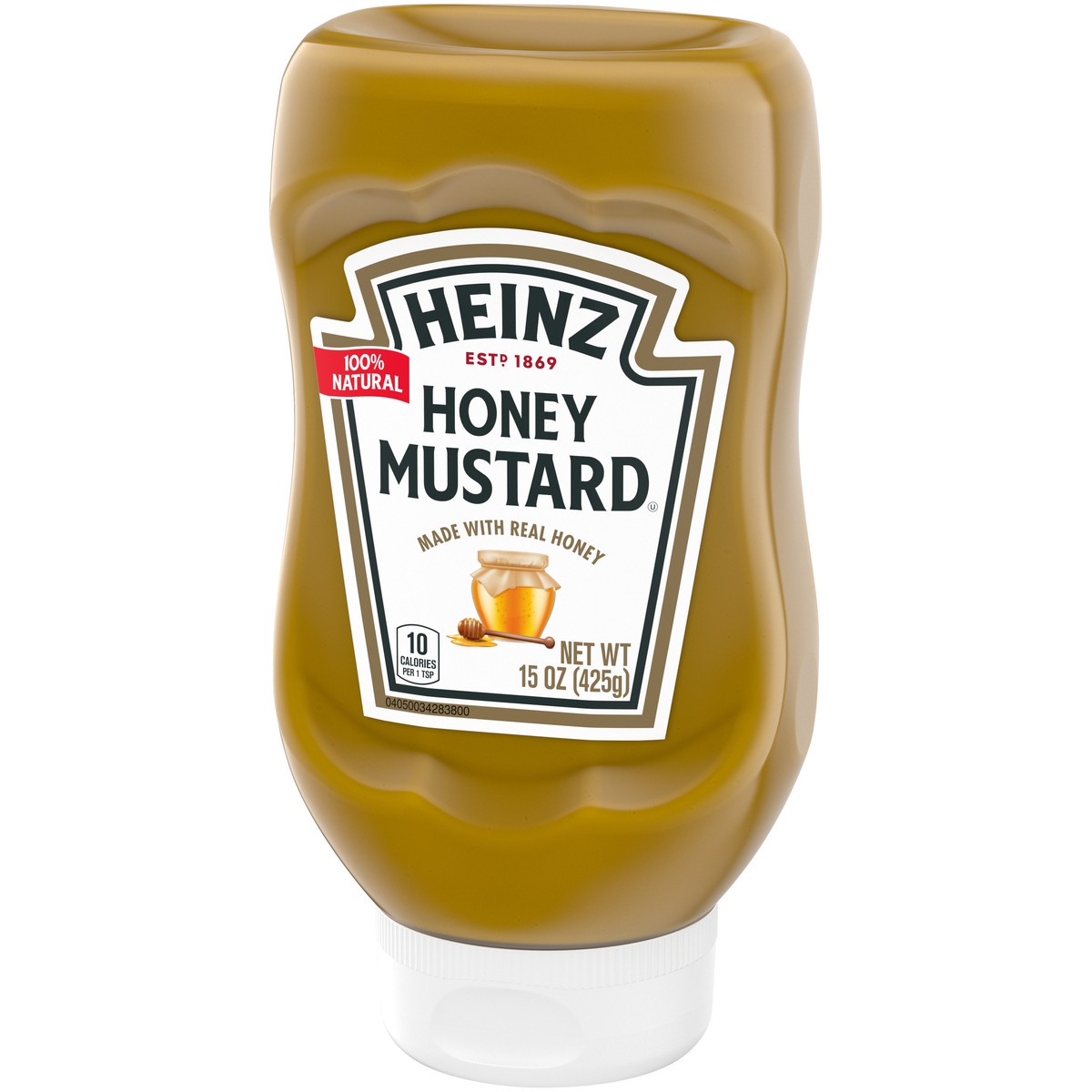 slide 3 of 9, Heinz 100% Natural Honey Mustard with Real Honey, 15 oz Bottle, 15 oz