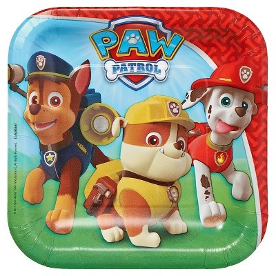 slide 1 of 1, PAW Patrol Square Lunch Plate, 8 ct