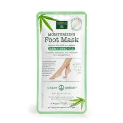 Earth Therapeutics Hemp Seed Oil Moisturizing Foot Mask, 2 ct