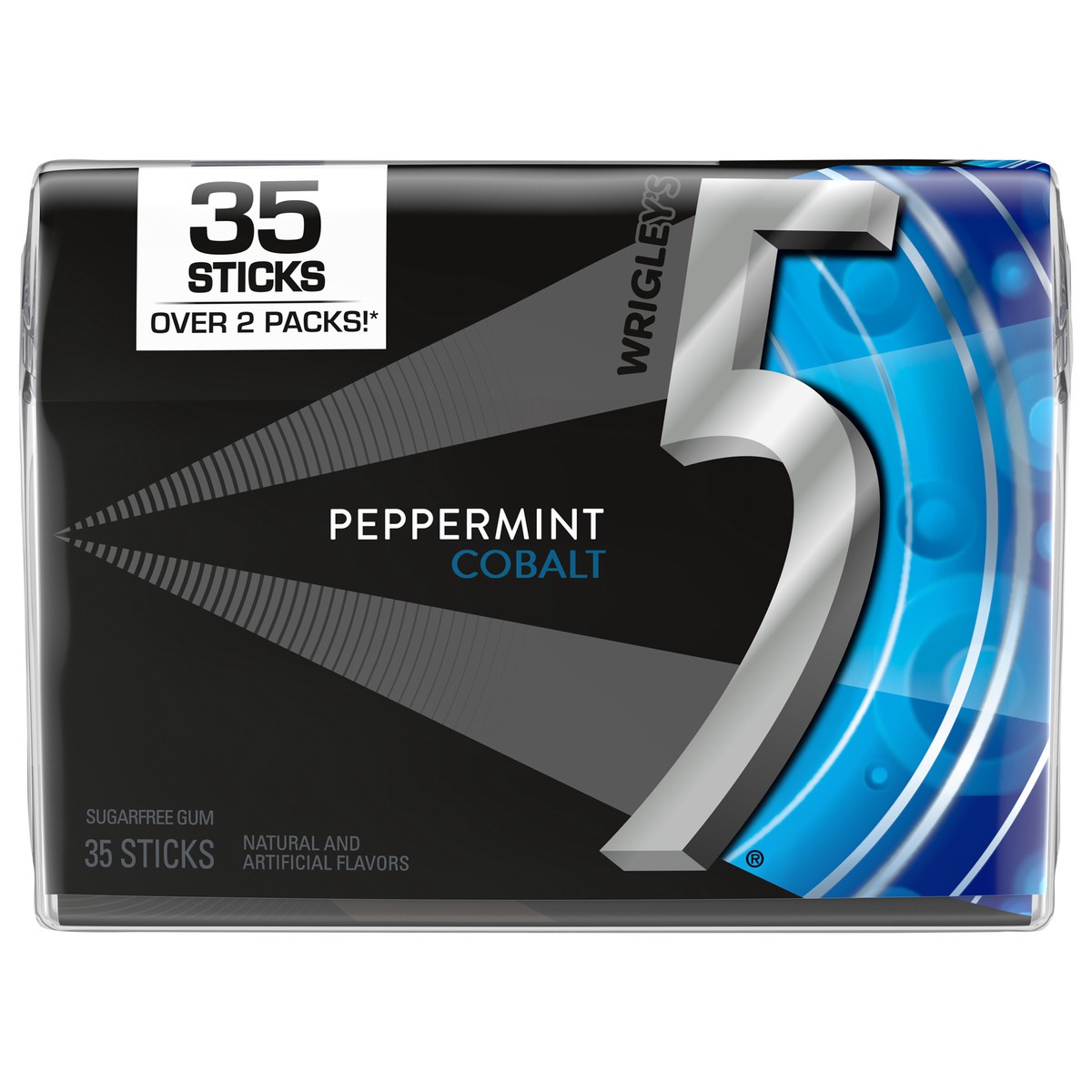 slide 1 of 29, 5 Gum Cobalt Peppermint Sugarfree Gum, 35 ct