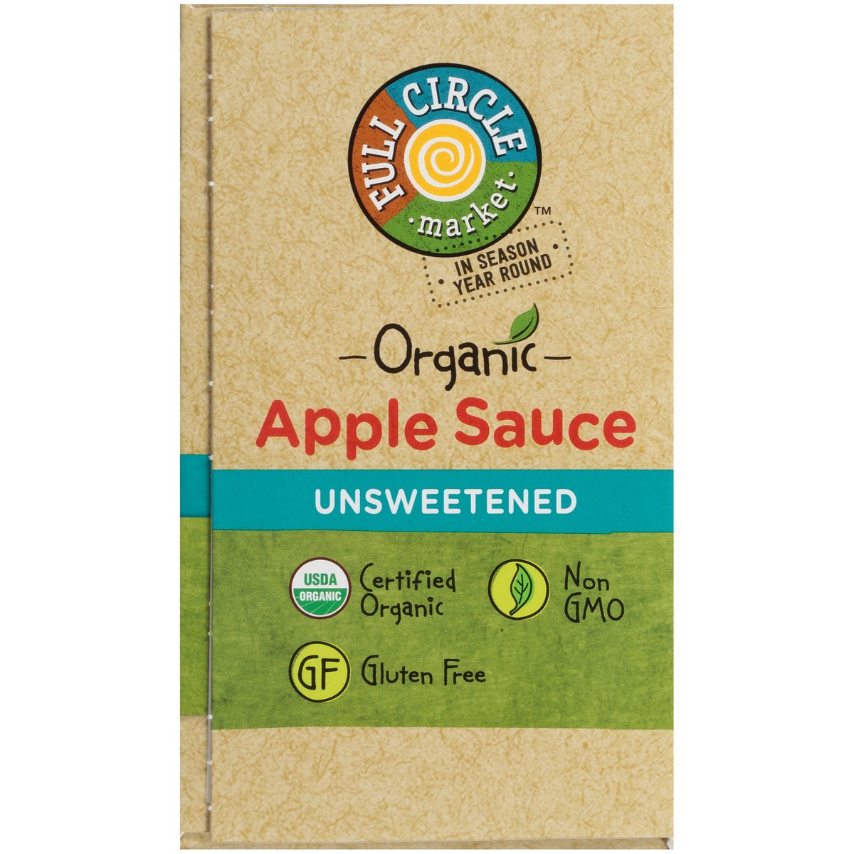 slide 4 of 14, Full Circle Market Unsweetened Apple Sauce, 38.4 oz
