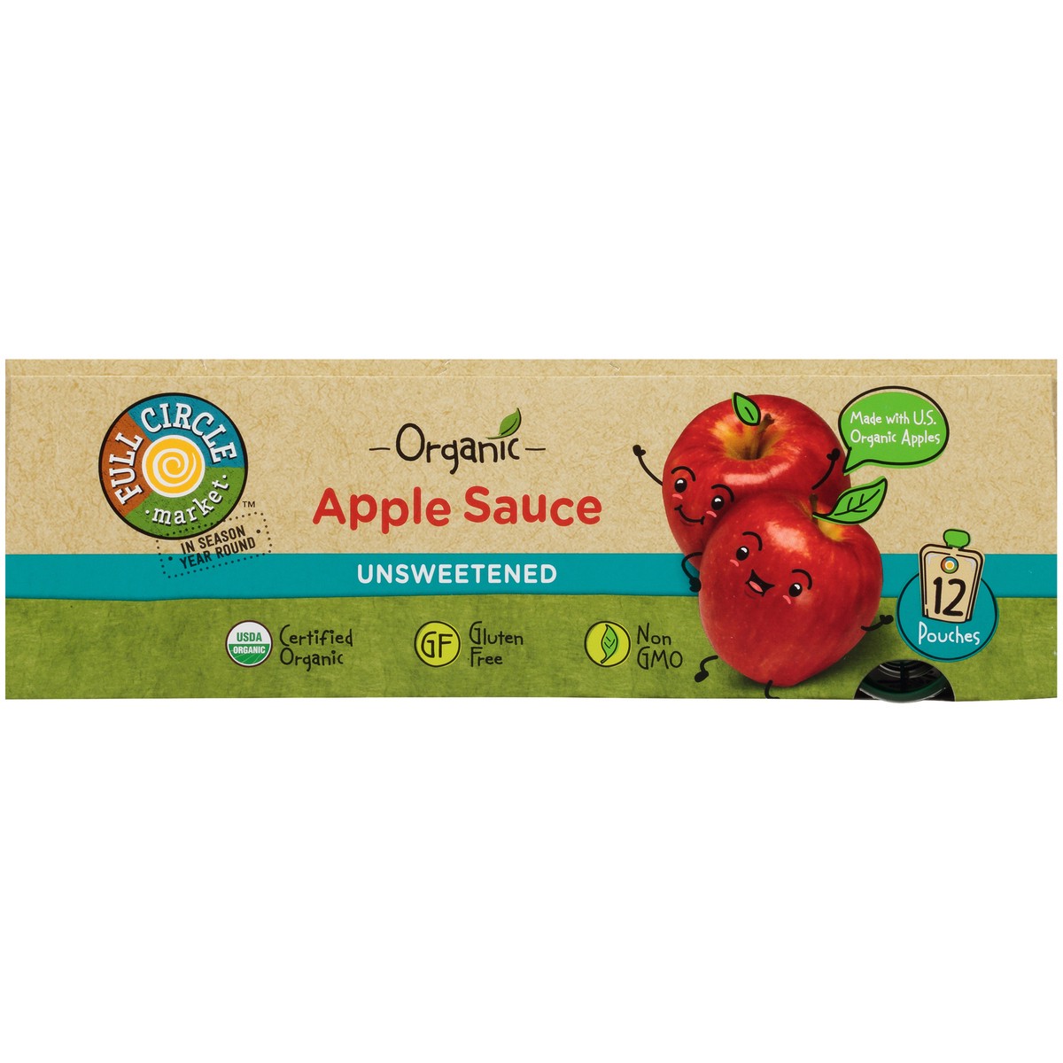 slide 3 of 14, Full Circle Market Unsweetened Apple Sauce, 38.4 oz