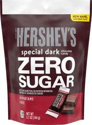 Hershey's Special Dark Zero Sugar Chocolate Candy Bag, 5.1 oz