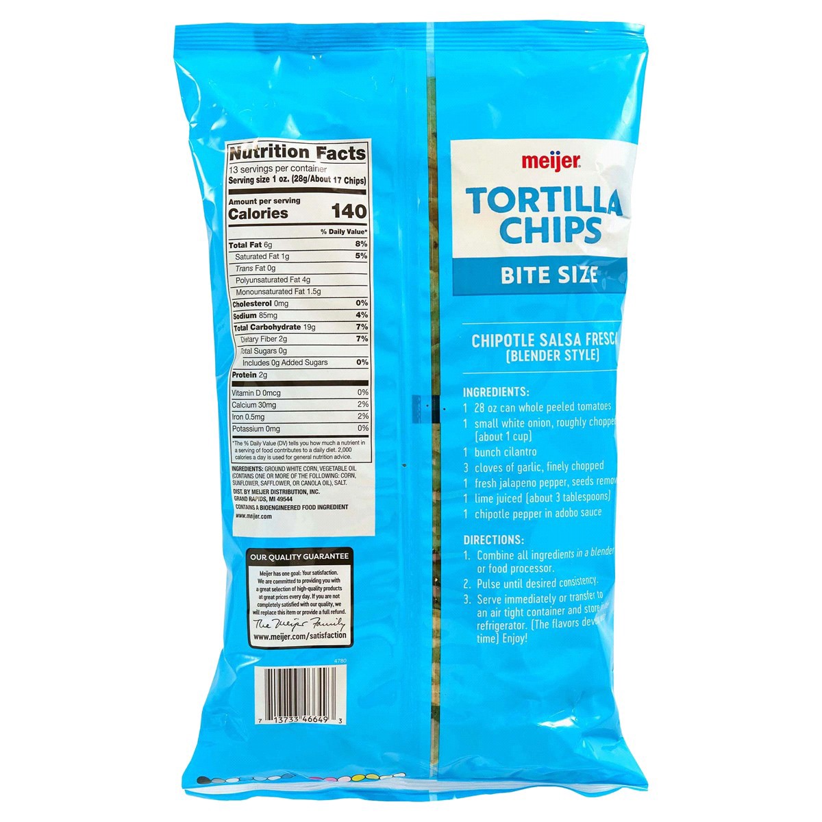 slide 4 of 17, Meijer White Round Bite Sized Tortilla Chips, 13 oz