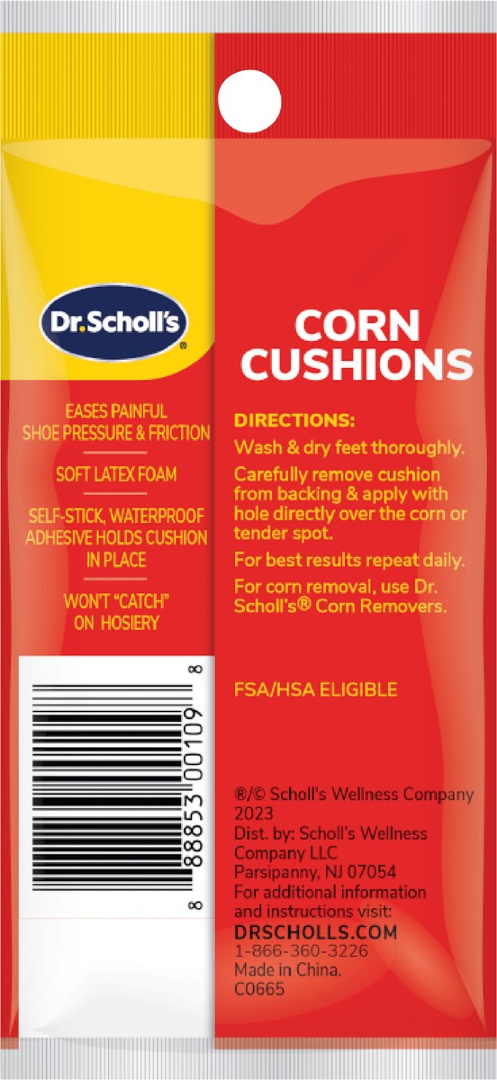 slide 2 of 3, Dr. Scholl's CORN CUSHIONS, 9 ct // Immediate & All-Day Pain Relief - Designed to Stay on All Day, 9 ct