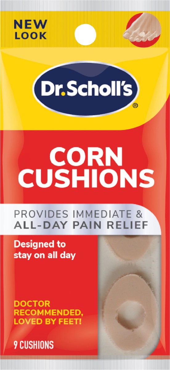 slide 3 of 3, Dr. Scholl's CORN CUSHIONS, 9 ct // Immediate & All-Day Pain Relief - Designed to Stay on All Day, 9 ct
