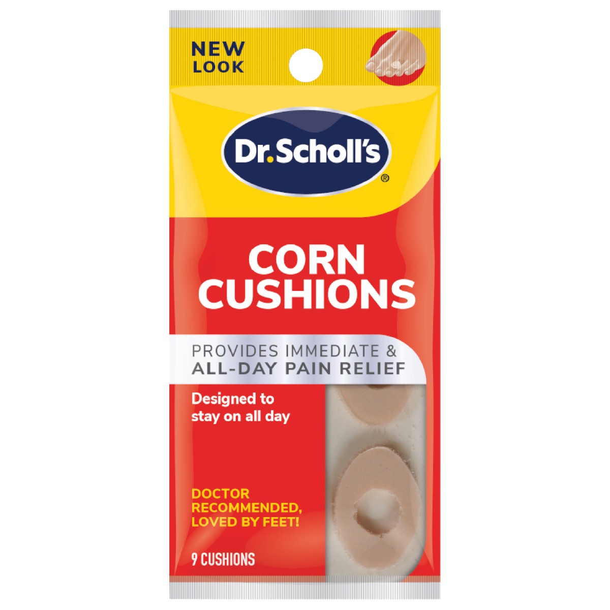 slide 1 of 3, Dr. Scholl's CORN CUSHIONS, 9 ct // Immediate & All-Day Pain Relief - Designed to Stay on All Day, 9 ct