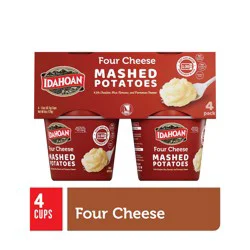 Idahoan Four Cheese Mashed Potatoes Cup 4-pack
