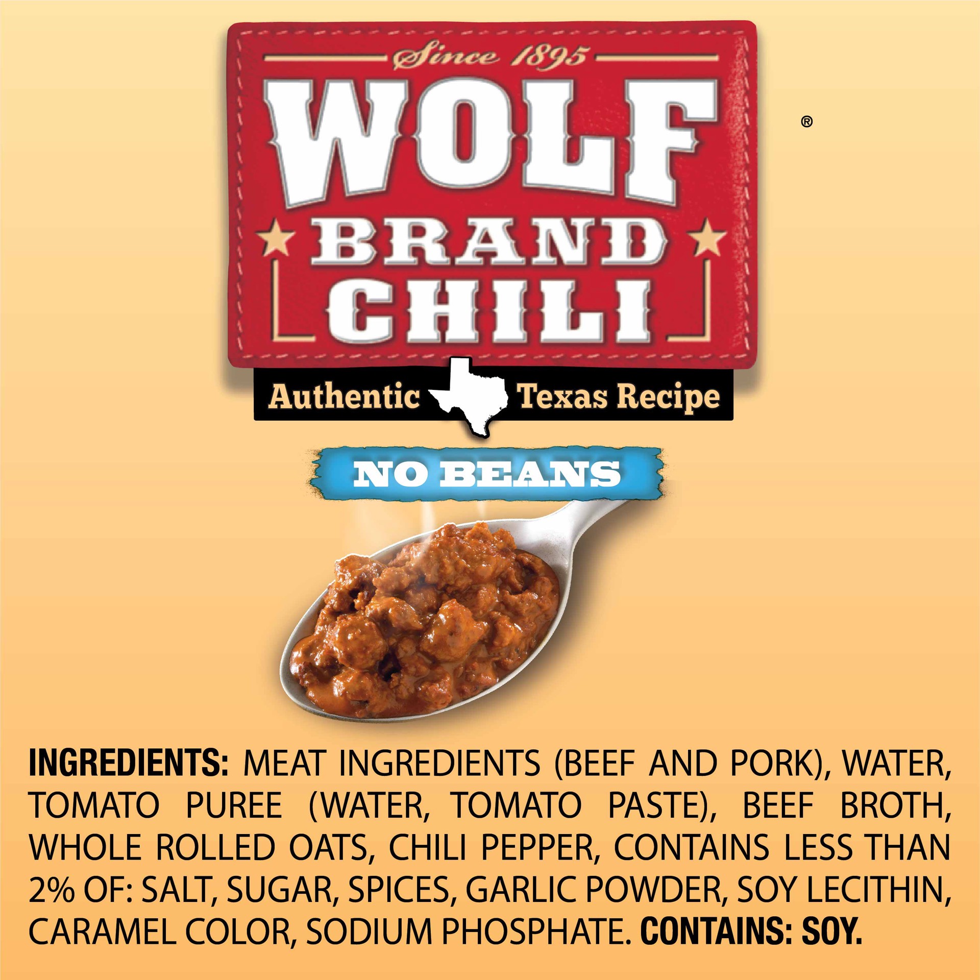 slide 2 of 5, Wolf Brand No Beans Chili 15 oz, 15 oz