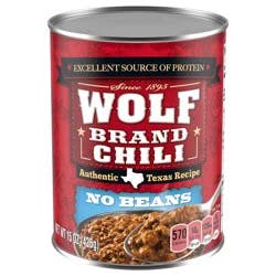 Wolf Brand No Beans Chili 15 oz