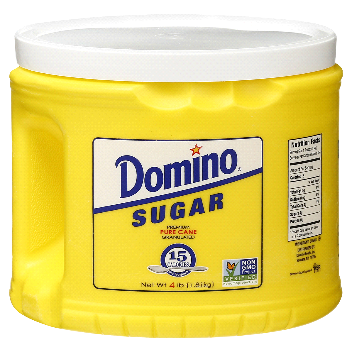 slide 1 of 6, Domino Premium Pure Cane Granulated Sugar, 4 lb