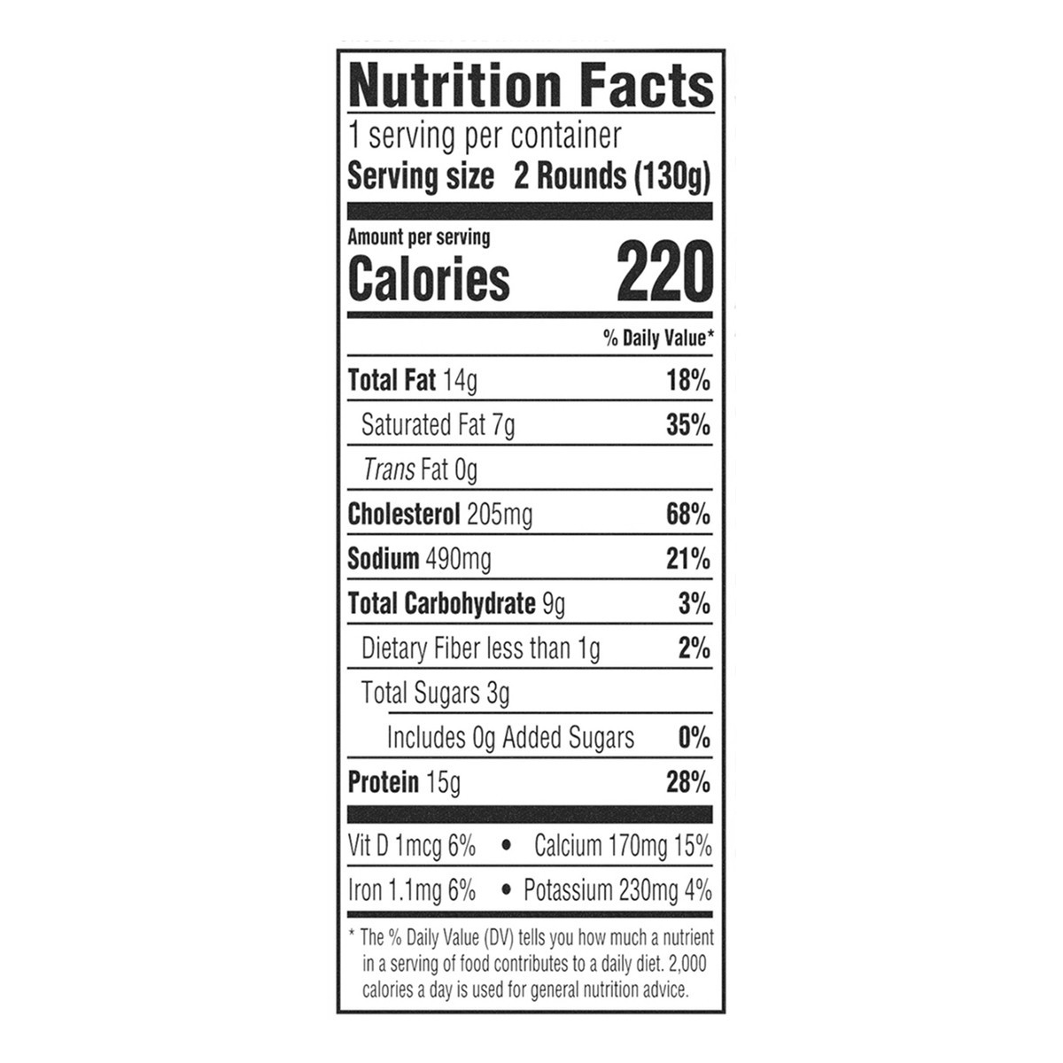 slide 3 of 13, Just Crack an Egg™ Classic Omelet Rounds 6 ct Tray, 4.6 oz