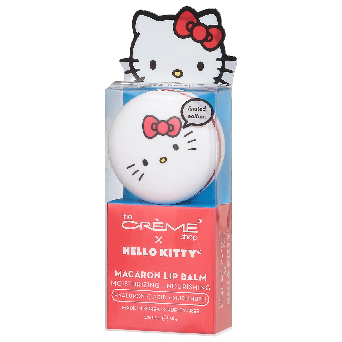 slide 13 of 13, The Crème Shop Hello Kitty Murumuru Macaron Lip Balm 0.26 oz, 0.26 oz