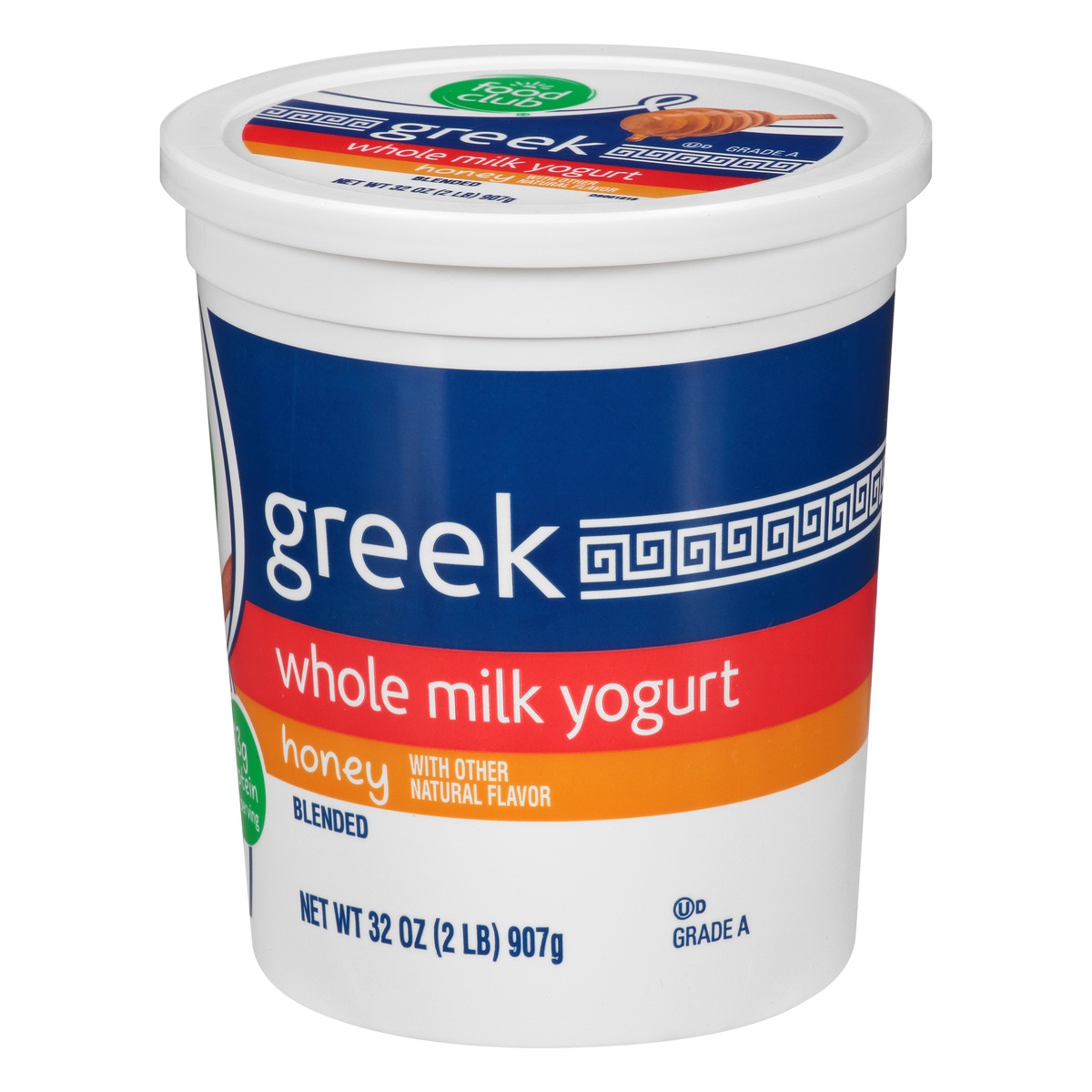 Food Club Honey Blended Greek Whole Milk Yogurt 32 oz Shipt