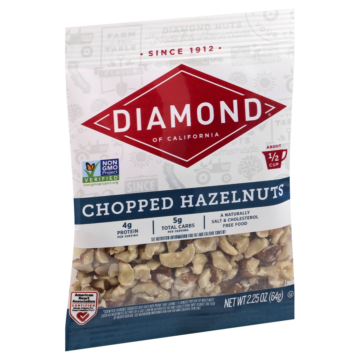 slide 4 of 10, Diamond Chopped Hazelnuts, 2.25 oz