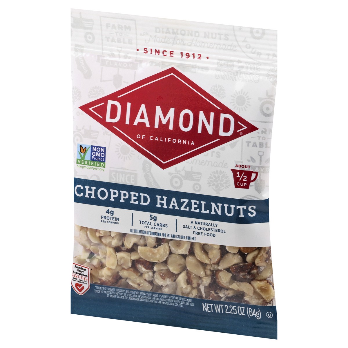 slide 2 of 10, Diamond Chopped Hazelnuts, 2.25 oz