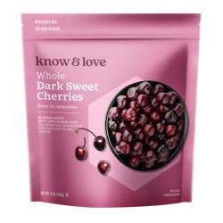 Know & Love Dark Sweet Cherries Frozen Fruit 12 Ounces