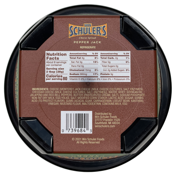 slide 12 of 13, Win Schuler's Win Schuler Pepper Jack Cheese, 8 oz