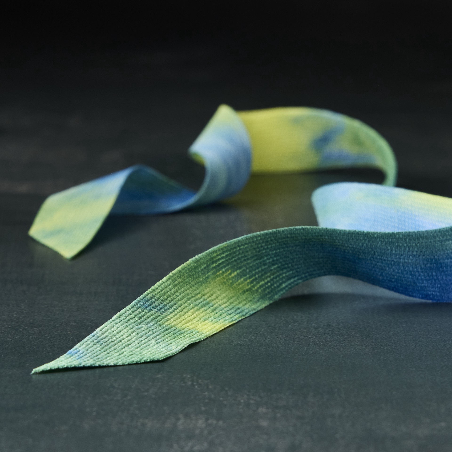 slide 2 of 2, 7/8" X 5yd. Blue & Green Corduroy Ribbon By Celebrate It Classic, 7/8 in x 5 yd