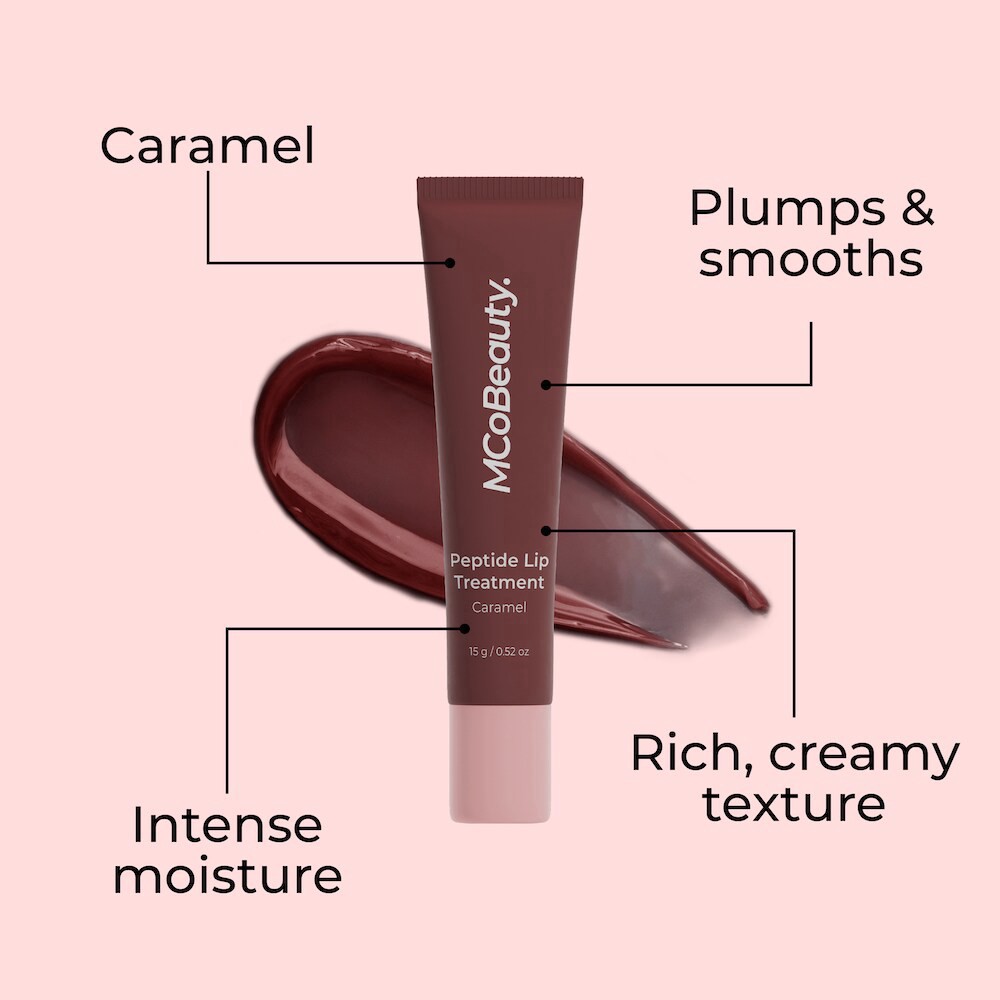 slide 4 of 4, MCoBeauty Peptide Lip Treatment - Caramel, 0.52 oz