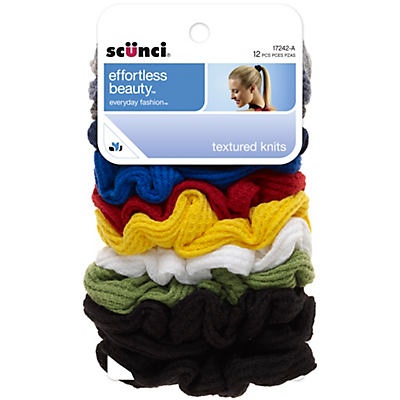 slide 1 of 1, scünci Effortless Beauty Thermal Scrunchies Basics, 12 ct