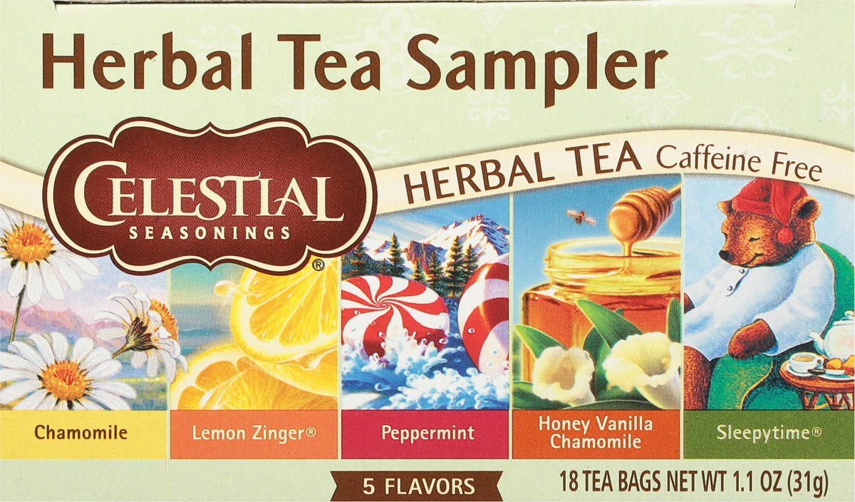 slide 5 of 8, Celestial Seasonings Caffeine Free Herbal Tea Sampler 20 Tea Bags, 20 ct