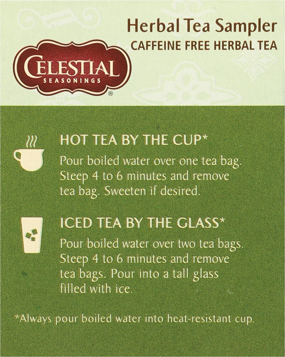 slide 6 of 8, Celestial Seasonings Caffeine Free Herbal Tea Sampler 20 Tea Bags, 20 ct