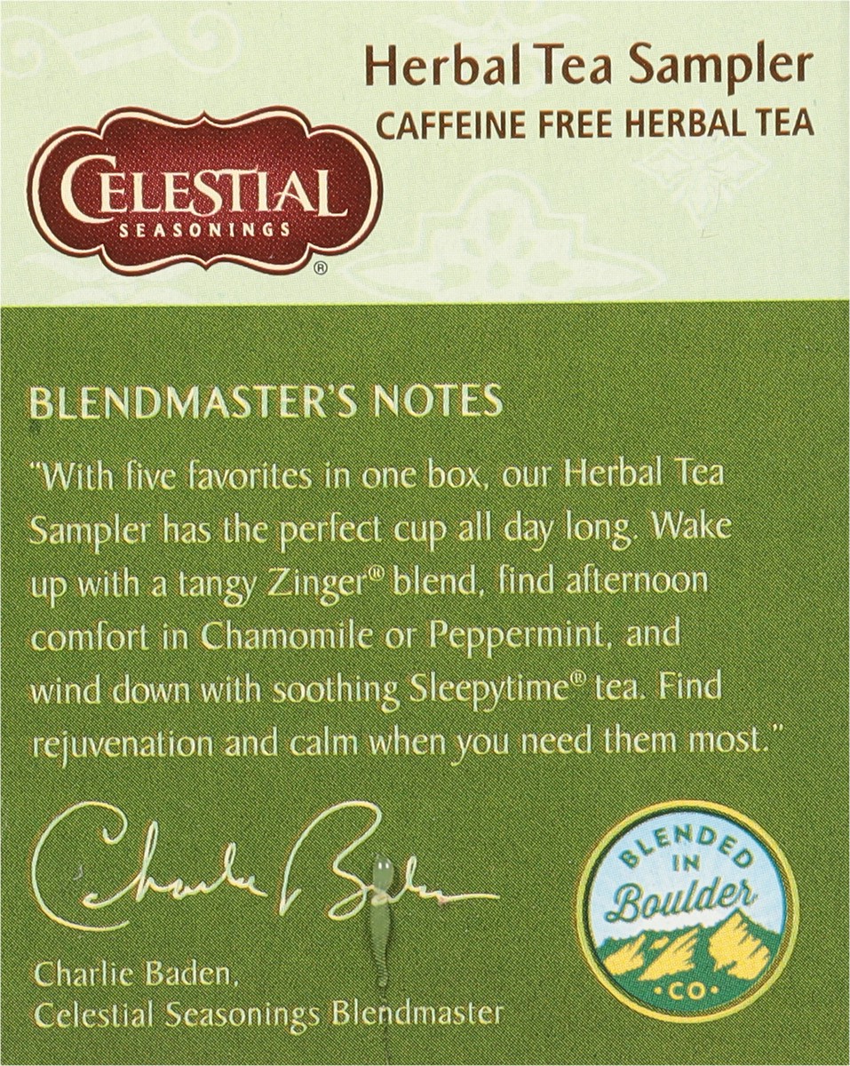 slide 7 of 8, Celestial Seasonings Caffeine Free Herbal Tea Sampler 20 Tea Bags, 20 ct