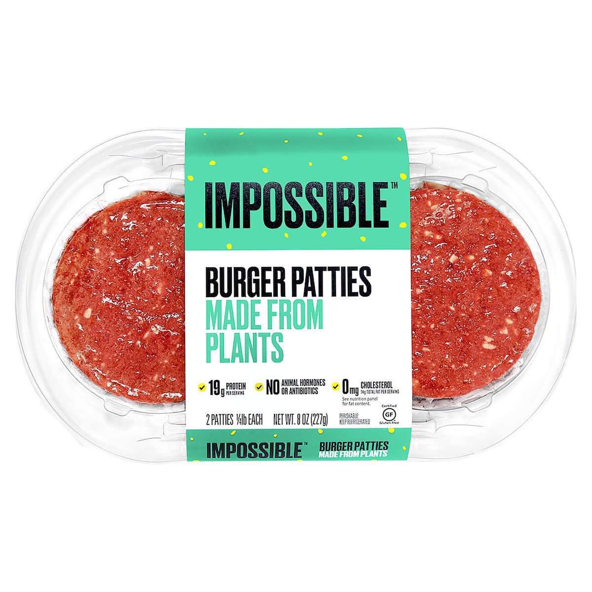 slide 27 of 64, Impossible Foods Burger Plant-Based Ground Beef Patties, 8 oz